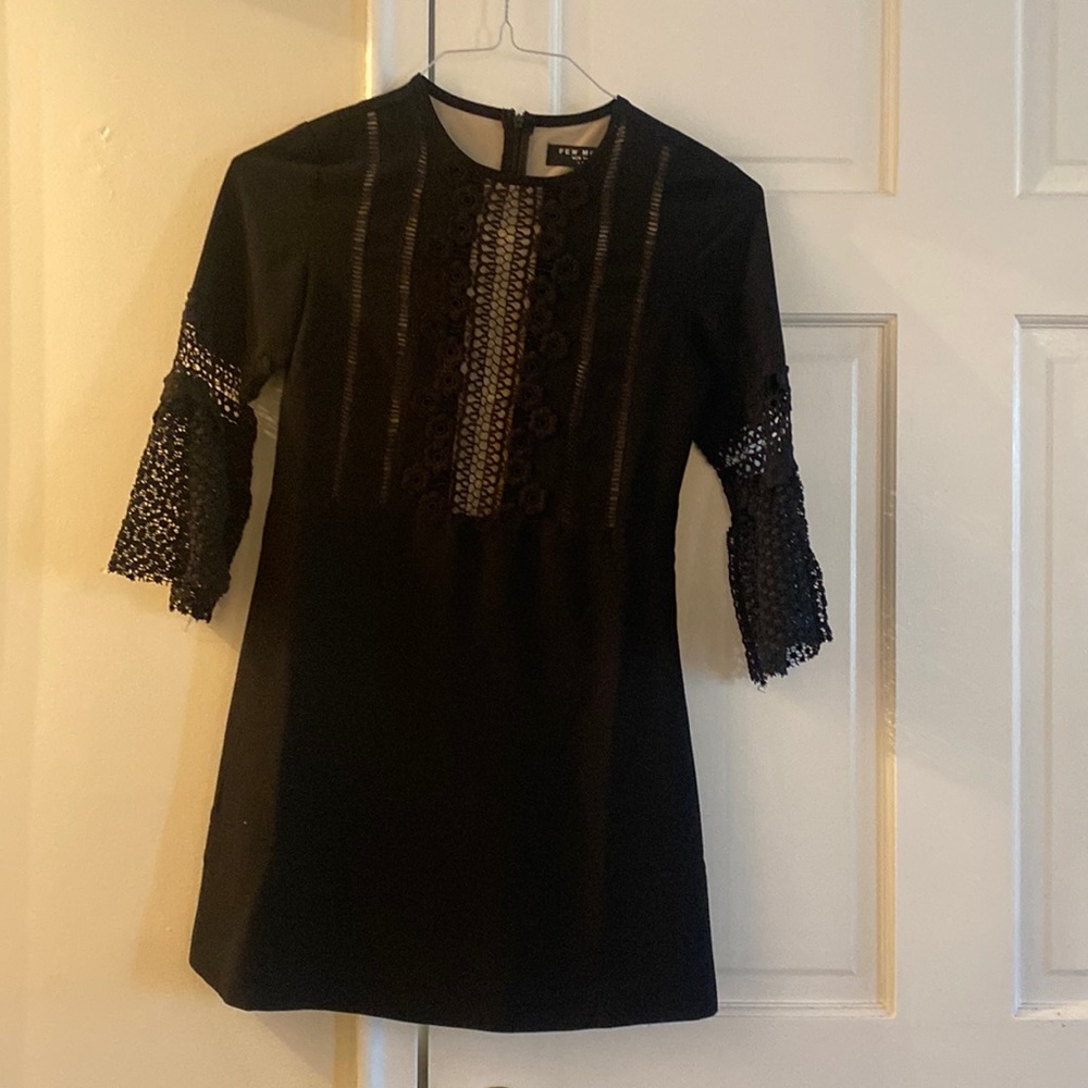 Black mini dress